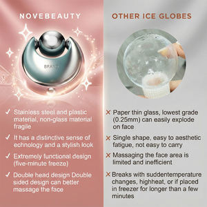 Nouveauté Produit de mode Rouleau facial à glace Rouleau facial à glace pour le refroidissement du visage 2 en 1 Globes de glace pour la peau du corps pour le massage du visage - Product Image 3