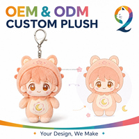 Porte-clés en peluche personnalisé, usine OEM ODM, CE ASTM, sans MOQ, pendentif en peluche de dessin animé, breloque de sac pour enfants, mascotte personnalisée
