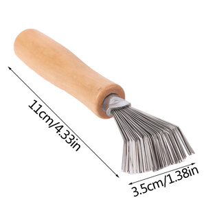 I capelli all'ingrosso della maniglia di legno rimuovono il pulitore dell'artiglio della spazzola per i capelli del pettine per la pulizia del bagno della <span class=keywords><strong>casa</strong></span> - Product Image 5