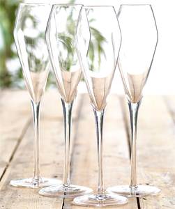 Copas de Champán de Cristal Transparente Sin Plomo, Copas de Vino de Tallo Largo para Bodas y Fiestas - Product Image 2