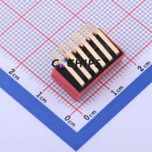 KH-BM2.54-6P-W DIP Switch Through hole Component (THT) Switch Flat Toggle, Raised Type 6 PC Pin 2.54mm - Product Image 2