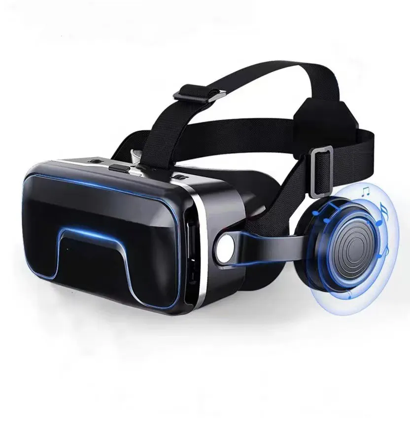 G04EA 7e génération Lunettes VR à écran agrandi de 350 pouces Jeu de réalité virtuelle 3D Leader Portant des écouteurs Lunettes numériques