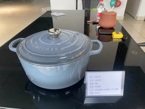 Công Suất Lớn Đúc Sắt Không Dính Men Nồi Súp & Hầm <span class=keywords><strong>Pan</strong></span> Với Món Quà Đẹp Chậu - Product Image 3