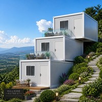 Vente en gros d'usine, montage rapide, structure en acier isolée durable, bureau extérieur, maison préfabriquée modulaire