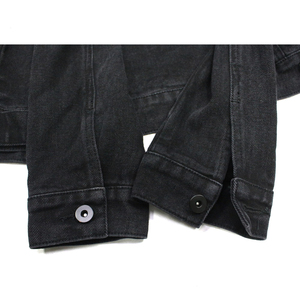 Wholesale Custom Logo Fashion Denim Men <strong>Jackets</strong> Outwear Men <strong>Black</strong> Denim <strong>Jean</strong> <strong>Jacket</strong>/canvas <strong>Jacket</strong> Mens - Product Image 4