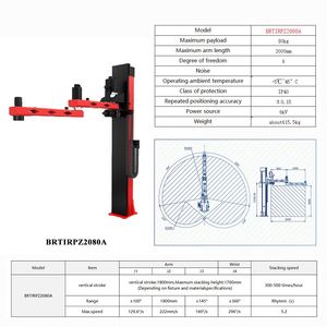Robot de soudage industriel à quatre axes BORUNTE BRTIRPZ2080A avec prix compétitif, garantie 1 an, composant moteur essentiel - Product Image 2