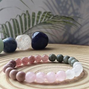 Natural Bracelet Colorful <b>Glass</b> Beaded Wealth and Prosperity Innovative Best Seller Custom Stone Choice - Product Image 4