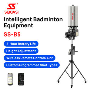 SIBOASI Professionnel <span class=keywords><strong>En</strong></span> <span class=keywords><strong>Ligne</strong></span> <span class=keywords><strong>Coach</strong></span> Badminton Machine Portable <span class=keywords><strong>Formation</strong></span> Feeder 180 Balles Grande Capacité Volant Collecteur <span class=keywords><strong>En</strong></span> Métal - Product Image 2