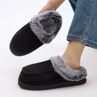 Chaussons d'intérieur chauds en fausse daim avec mousse à mémoire de forme pour homme, grande taille, collection 2026 – Vente en gros