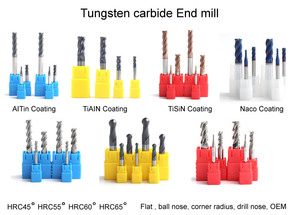 HRC45 3-Flute Aluminium Milling Cutter Tungsten Carbide End Mill untuk Pemrosesan Bahan Kerja yang Efektif - Product Image 5