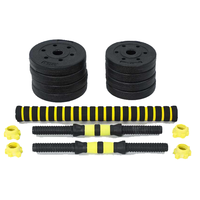 Ensemble d'haltères ajustables de 20kg pour l'intérieur Ensemble d'haltères de fitness Outils d'entraînement pour exercices de gymnastique