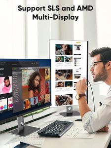 <span class=keywords><strong>Câble</strong></span> Active DP vers <span class=keywords><strong>HDMI</strong></span> CableCreation 4K 60Hz 8FT Unidirectionnel prenant en charge 2K144Hz & 1080P <span class=keywords><strong>144Hz</strong></span> HDR Dp vers <span class=keywords><strong>hdmi</strong></span> - Product Image 4