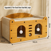Griffoir pour chat résistant à l'usure, coussin à griffer pour chat toutes saisons, lit pour chat, maison pour chat, jouet anti-griffures pour canapé avec débris
