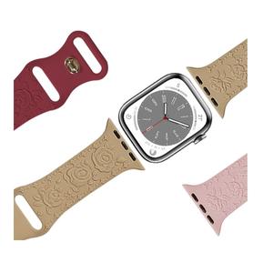 Pulsera deportiva Rose Relief para <span class=keywords><strong>Apple</strong></span> <span class=keywords><strong>Watch</strong></span> <span class=keywords><strong>de</strong></span> 1ª a 9ª <span class=keywords><strong>generación</strong></span> correa para <span class=keywords><strong>Apple</strong></span> <span class=keywords><strong>Watch</strong></span> 38/40mm para Iwatch correa <span class=keywords><strong>de</strong></span> reloj <span class=keywords><strong>de</strong></span> silicona - Product Image 4