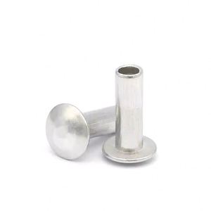 Remaches Tubulares Semihuecos de Aluminio con Cabeza Redonda de 3mm, 4mm, 5mm, Personalizables para Fabricación de Muebles - Product Image 3