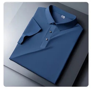 Chemise de golf respirante à boutons pour hommes, grande taille, coupe ajustée, décontractée, manches courtes, polo - Product Image 2