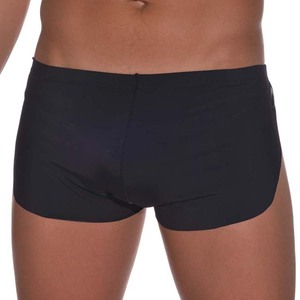 Shorts de <span class=keywords><strong>pyjama</strong></span> pour hommes en soie glacée tricotée, ODM, décontractés, sexy, respirants, taille basse, avec fentes latérales - Product Image 4
