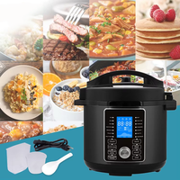 Cuisinière à pression électrique multifonction en acier inoxydable 6L avec écran LCD, cycle de cuisson automatique, commande par application, usage domestique