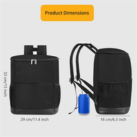 LIHENG 16L Sac à dos isolé pour l'extérieur avec design étanche Grande capacité de pique-nique isolé avec sac de glace