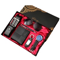 Coffret Cadeau Exquis pour Homme : Montre et Portefeuille (Alliage de Zinc, Verre Quartz, Sérigraphie) - Nouveauté Cadeau Noël Fête des Pères