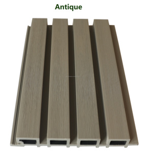 Idées <span class=keywords><strong>de</strong></span> jardinage pour les murs extérieurs des maisons, revêtement en lattes anciennes, écran <span class=keywords><strong>de</strong></span> clôture, panneaux composites étroits, revêtement extérieur en lattes, panneaux cannelés - Product Image 4