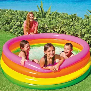 ऊपर जमीन परिवार पानी खेल बच्चों के लिए इंटेक्स स्विमिंग पूल Inflatable आउटडोर पूल