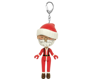 Llavero de dibujos animados 3D de Papá Noel, mochila de plástico ecológica de Navidad, regalo coleccionable y decoración de recuerdo de fiesta - Product Image 1