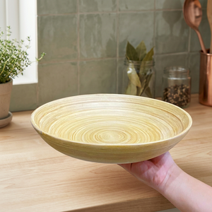 Meilleures ventes 2026 – Assiettes et bols en bambou naturel écologique, design champêtre, haute qualité pour la maison, les restaurants et les hôtels - Product Image 1