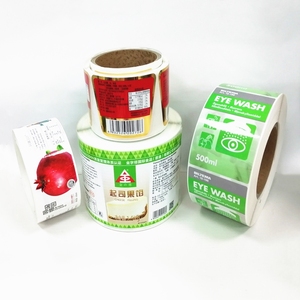 Tự dính lá vàng in mã vạch nhãn cuộn cho bao bì thực phẩm nóng chảy vinyl bọc sticker cho <span class=keywords><strong>Jar</strong></span> giấy in - Product Image 6