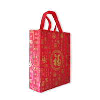 Sacs-cadeaux du nouvel an chinois fête du printemps faveurs sac réutilisable Non-tissé Goodies pochette porte-cadeaux avec poignée