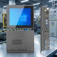 Panel PC Industrial de 12.1 Pulgadas con Pantalla Táctil Todo en Uno, Compatible con Windows 8+128GB 1024*768 para Automatización