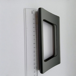 Tiradores de <span class=keywords><strong>puerta</strong></span> de vidrio corredizo para terraza de jardín de Alemania, manija de <span class=keywords><strong>puerta</strong></span> de aluminio de diseño moderno PARA RIELES deslizantes de vidrio templado de 10mm - Product Image 1