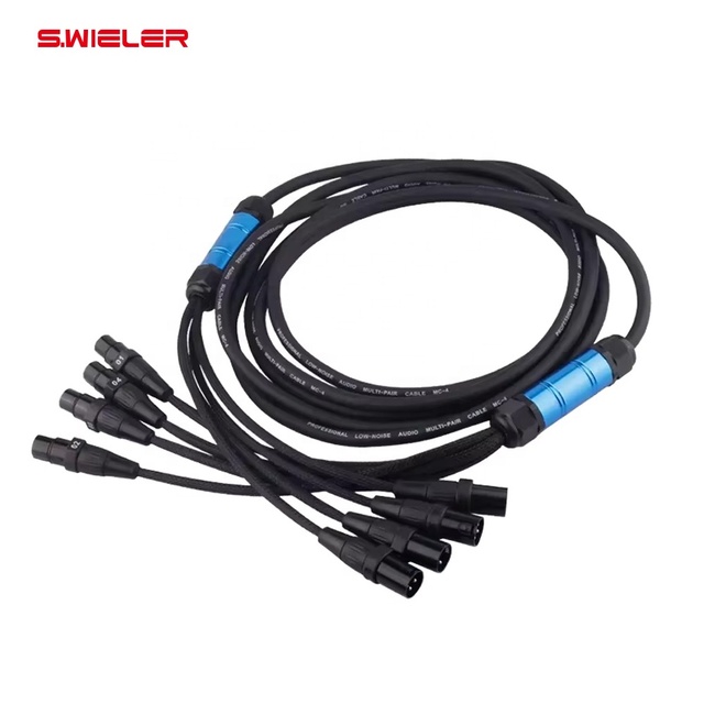 Cabo Multicolor Xlr 8 Canais Snake Cable 4/8/16/32 Channel 20 Meter Xlr Multicore Audio Wire Stage Multipaire Xlr Snake Cable