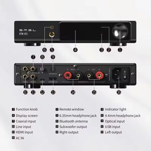<span class=keywords><strong>Amplificateur</strong></span> de puissance RAW-HA1 MQA MQA-CD XU316 32Bit/768kHz DSD256 BT5.1 prend en charge l'<span class=keywords><strong>amplificateur</strong></span> LDAC APTX/HD SBC AAC <span class=keywords><strong>SMSL</strong></span> HA1 - Product Image 5