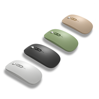 Mouse Isi Ulang Terlaris Mode Ganda BT 2.4G USB Mouse Nirkabel Tanpa Suara untuk Komputer Laptop Tablet Macbook