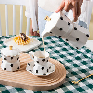 Tasse à café à pois créative de haute apparence, design personnalisé, tasse en céramique anglaise de grande capacité pour le bureau et la maison - Product Image 6