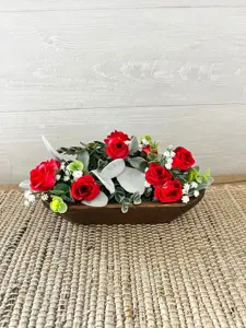 Cuenco de almacenamiento y servicio de pan ovalado rústico de madera Natural hecho a mano, acabado liso para uso en el hogar y restaurante - Product Image 2