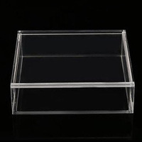 Boîte de rangement en acrylique Perspex avec couvercle, boîtes en acrylique personnalisées avec couvercle coulissant