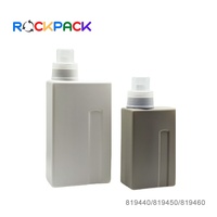500ml/600ml/1000ml HDPE Type carré détergent à lessive bouteille rechargeable blanchisserie bouteille en plastique