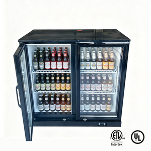 Réfrigérateur à boissons de comptoir américain UL à <span class=keywords><strong>deux</strong></span> <span class=keywords><strong>portes</strong></span>, vitrine réfrigérée pour bière, refroidisseur de bière pour bar arrière - Product Image 1