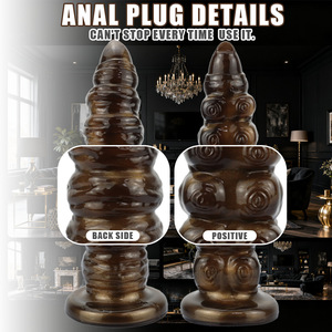 Tapón <span class=keywords><strong>Anal</strong></span> de Silicona Multicolor con Forma de Crisantemo, Dilatador <span class=keywords><strong>Anal</strong></span>, Juguete de Expansión <span class=keywords><strong>Anal</strong></span>, Dildo Cónico para Adultos - Product Image 3