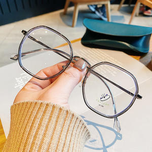 กรอบแว่นตาผู้หญิงทรงสี่เหลี่ยม TR รุ่น N4-AQ3904 เลนส์ PC ป้องกันแสงสีฟ้า ดีไซน์ทรงแปดเหลี่ยมเต็มกรอบ ผลิตที่ไถโจว - Product Image 5