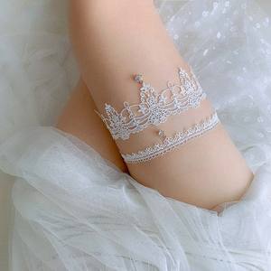 Горячая распродажа, свадебная подвязка ручной работы для невесты, эластичная подвязка для выпускного вечера, набор подвязок для невесты - Product Image 5