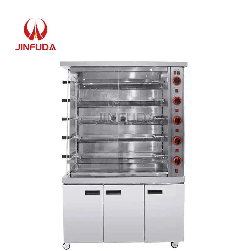 Keuken Gas Rotisserie Oven Hoge Kwaliteit Rvs Grill Kip Machine