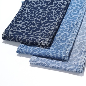 10.5 oz Chất lượng cao vải denim bán buôn báo in màu Xanh 80% bông Jacquard denim vải cho quần jean - Product Image 6