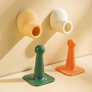 חמוד מצחיק ילדי דלת פקק צבעוני סיליקון פקק קיר רכוב דבק דלת פקק - Product Image 2