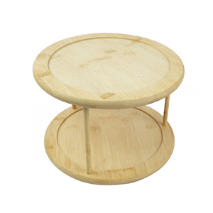 Hot bán 10 inch tre 2 tầng bàn xoay lười biếng <span class=keywords><strong>Susan</strong></span> gia vị giá Organizer cho tủ bếp đựng thức ăn lưu trữ Vanity Organizer - Product Image 5