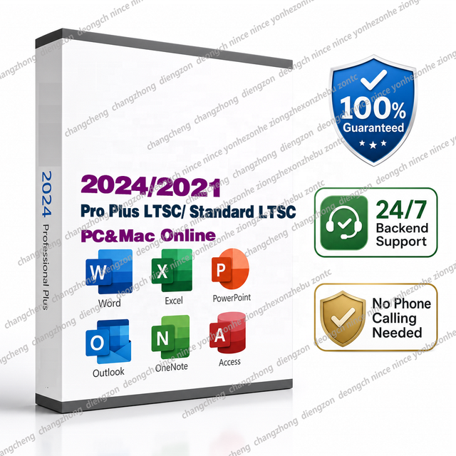 For 1PC/MAC of OF2021 2024 Professional Plus LTSC Standard 1pc OFF 2024 Pro Plus Ltsc OnlineOffline Key Ice 2024pp Ltsc DVD Box