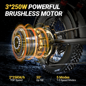 Vélo électrique tout-terrain à pneus larges, vélo électrique tout-terrain, fatbike électrique, vélo électrique à suspension intégrale, vélo électrique de montagne - Product Image 2