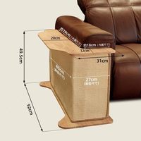 Table d'appoint griffoir pour chat en bois massif avec griffoir en sisal, protecteur de meubles, pour usage humain et animal, articles pour animaux de compagnie